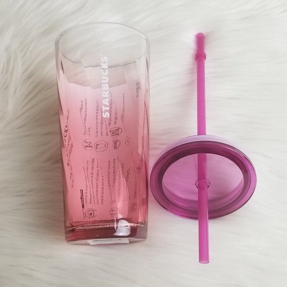 Starbucks Spring 2021 Pink Glass Tumbler - Picture 2 of 3